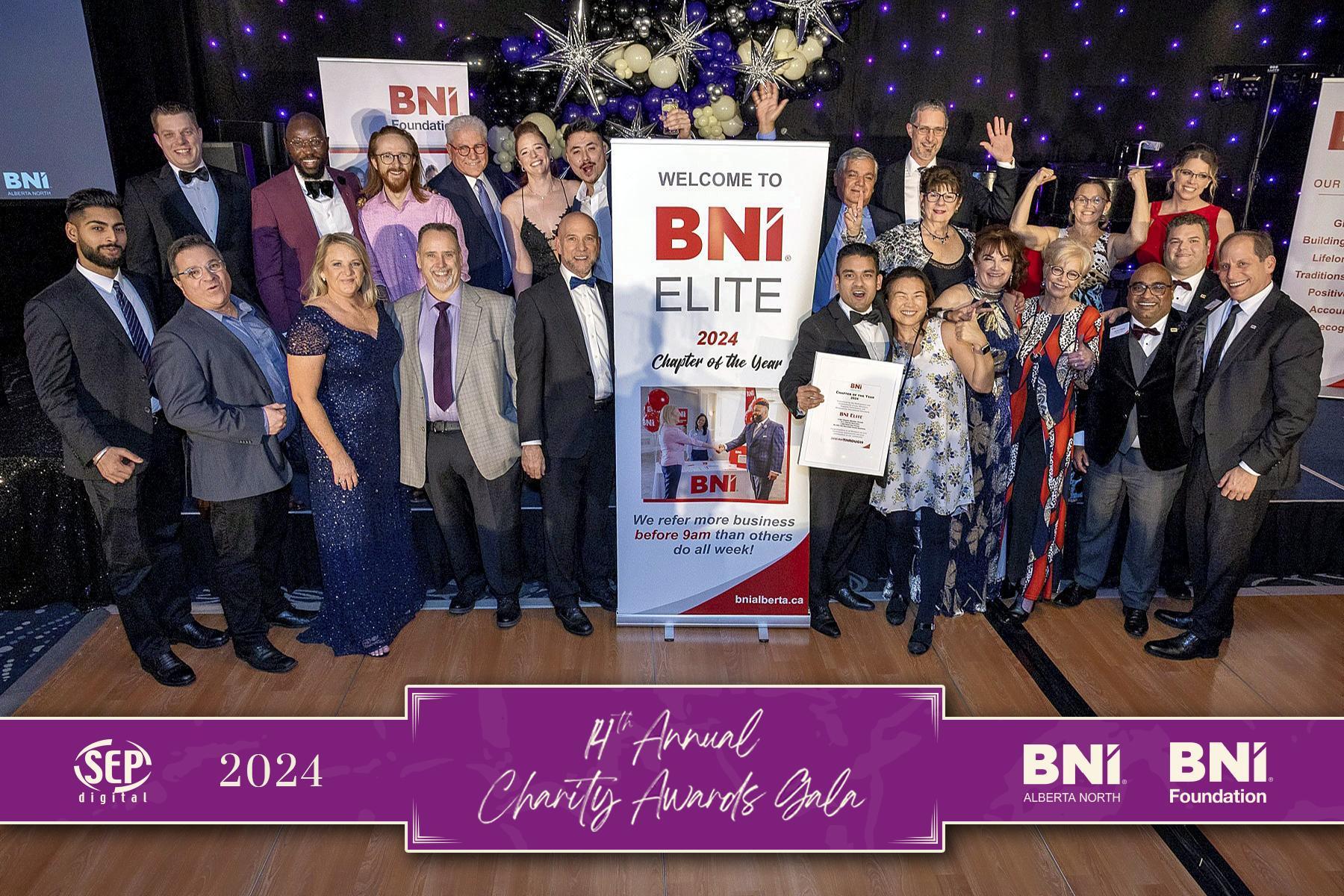 BNI Elite Chapter of the Year 2024 Gala Award
